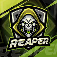 Reaper head esport mascot logo design
