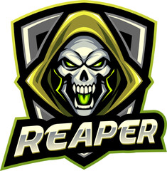 Reaper head mascot