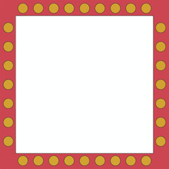 photo frame design with decorative border and floral elements