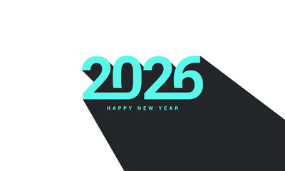 2026 New Year Template Design. 2026 Happy New Year Design.