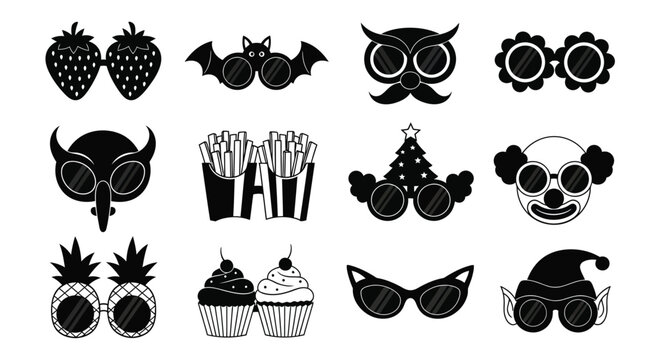 Fun party glasses designs for festive celebrations and playful events