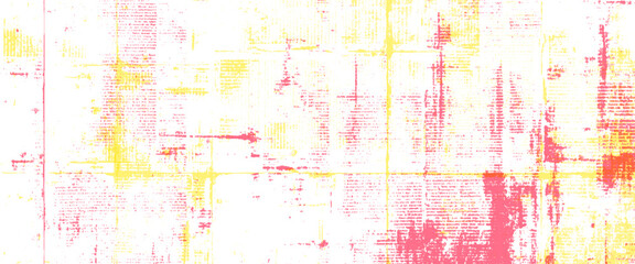 Vector Colorful Old Newspaper Distressed Art Texture for Creative Design