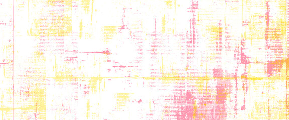 Vector Colorful Old Newspaper Distressed Art Texture for Creative Design