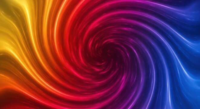 Abstract Fiery and Purple Vortex
