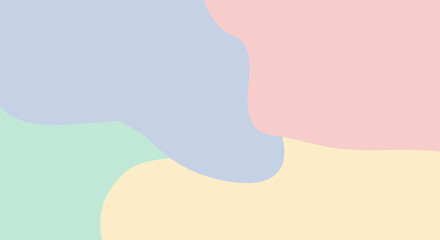 Abstract Pastel Color Palette Design for Backgrounds and Graphic Elements with Soft Hues and Smooth Forms