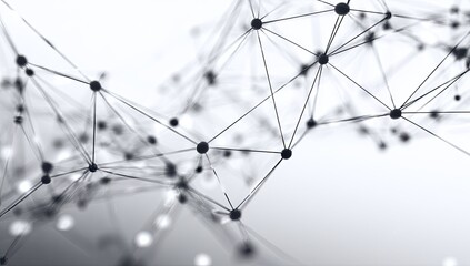 Abstract network connection nodes lines