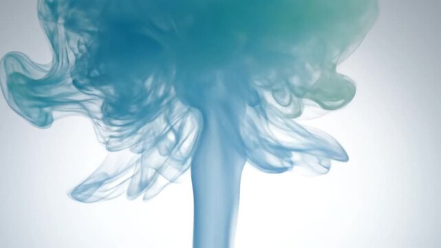 Colorful Ink Diffusion in Water Creating Abstract Flow Art