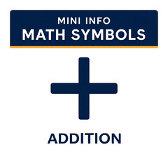 Obraz premium Math Symbols – Addition