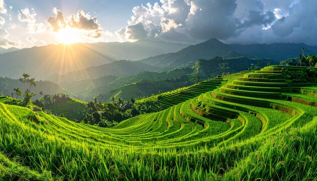 rice field in thailand