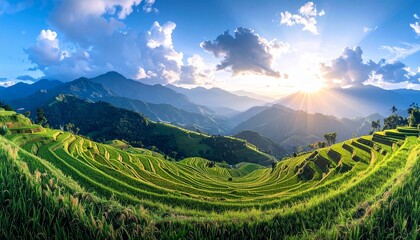 landscape with mountains