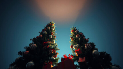 christmas tree and gifts