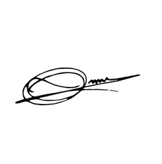 Overall Style and Form: The image features a highly stylized logo or signature, drawn with thick, flowing, connected lines, resembling calligraphy or artistic cursive.