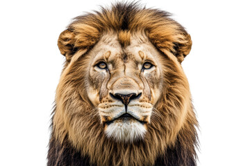 Fototapeta premium Regal lion resting with proud expression 