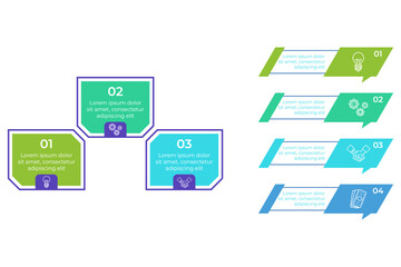 Infographic set featuring colorful sections with numbers highlighting important topics. Each section providing brief insights, making learning engaging and easy to understand