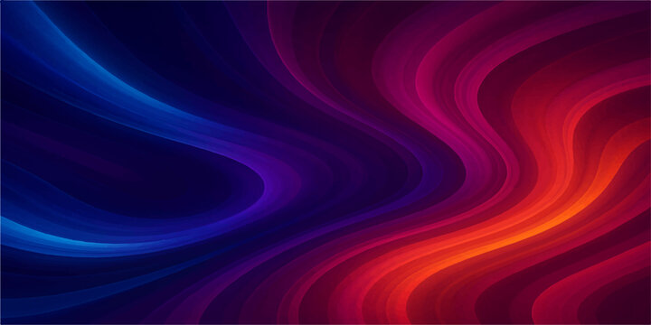 Abstract colorful light waves motion design pattern with soft red and blue lines texture background illustration