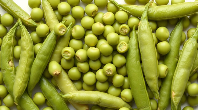green peans in pea pod png. fresh green beans full of vitamins isolated. green pea pod top view flat lay isolated. healthy beans for vegan vegetarian summer eating isolated