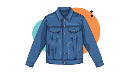 A stylish blue denim jacket with pockets and buttons for everyday wear.