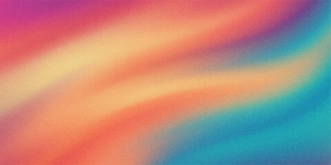 Obraz premium Abstract colourful rainbow background with wavy lines and smooth flowing design