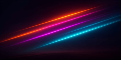 Abstract colourful light background with glowing lines and energy waves
