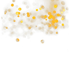 Golden bokeh lights shimmer and glow, creating a festive and dreamy atmosphere perfect for holiday designs, celebrations, and magical projects