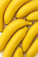 bananas on white background