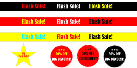 Fototapeta premium Flash Sale Design in Vector