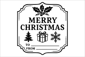 Festive Christmas Greeting Illustration