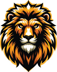 Obraz premium color of head lion mascot