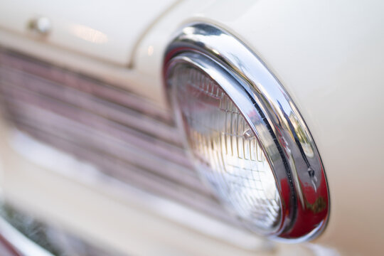 Stylish old car headlights that still retain their classic look