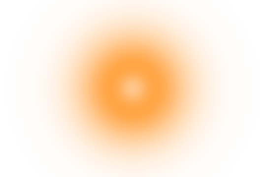 Orange glow light effect with transparent background - Powered by Adobe