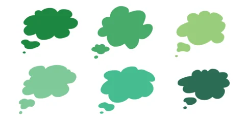 Fotobehang Naadloze wolken Set of hand drawn speech bubble Blank empty message box Textbox frame for banners, price tags, stickers, design  © Daria Shane