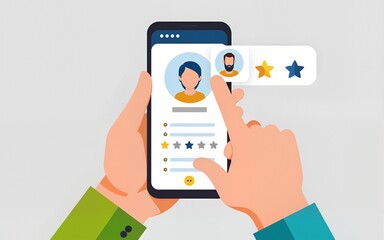 User rating on service quality mobile app feedback survey to measure client satisfaction and improve service delivery through customer insights and feedback analysis. High quality