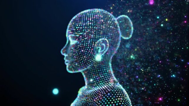 記憶の断片が形を成す幻想的な人影