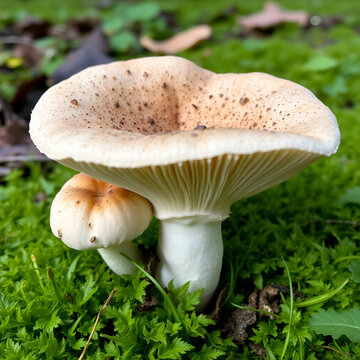 Otidea bufonia, known as split goblet or rabbit-ear cup fungus, wild mushroom from Finland