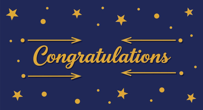 Send congratulations for a special occasion with this festive design