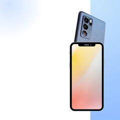 mobile phone isolated on white background