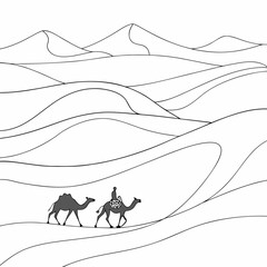 winter landscape with mountains