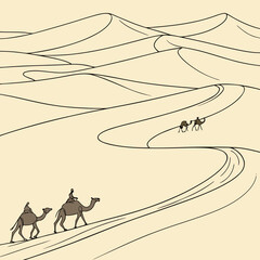 camel in desert
