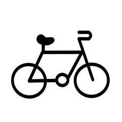 Bicycle icon. Bike vector icon.  Vector graphic, not Artificial Intelligence, logo illustration. Replaceable vector design.