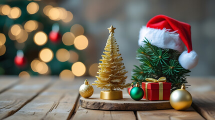 Christmas background with copy space