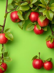 red apples isolated