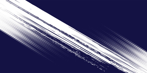 Dots halftone white and blue color pattern gradient grunge texture background. Dots pop art comics sport style vector illustration