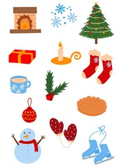 Christmas set icon