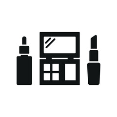 makeup icon in trendy flat design