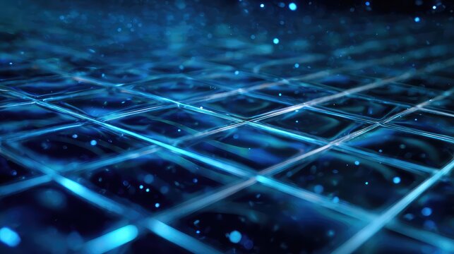 Digital network grid connecting futuristic data technology background