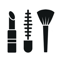 makeup icon in trendy flat design