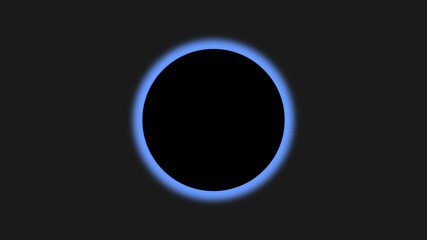 Blue neon ring animation, digital tunnel, cosmic portal, futuristic energy, dark abstract circle. - Powered by Adobe