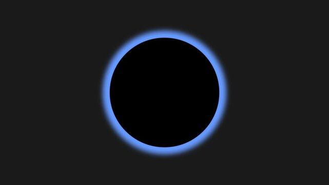 Blue neon ring animation, digital tunnel, cosmic portal, futuristic energy, dark abstract circle. - Powered by Adobe