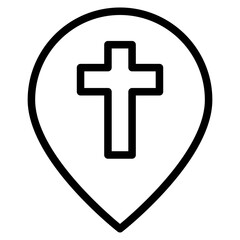 Obraz premium Location religion in vector illustration