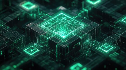 Digital data processing on illuminated circuit board architecture